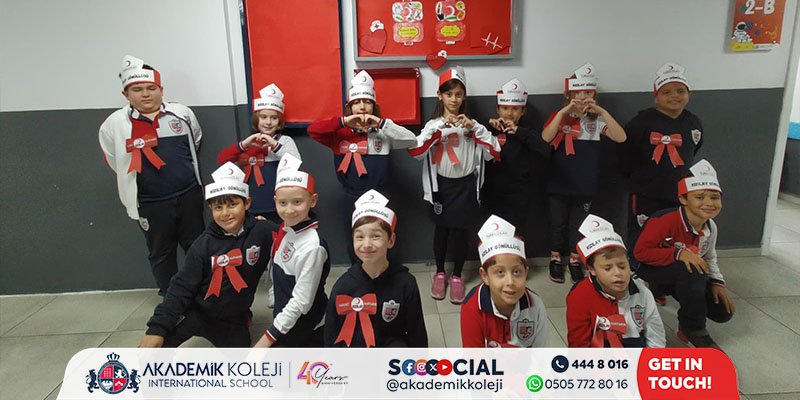 İlkokul 2/B Sınıfı: Kızılay Haftası’nda İyilik ve Paylaşma