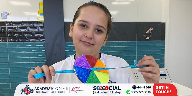 6. Sınıf Fen Bilimleri Dersi Newton Renk Çarkı Deneyi