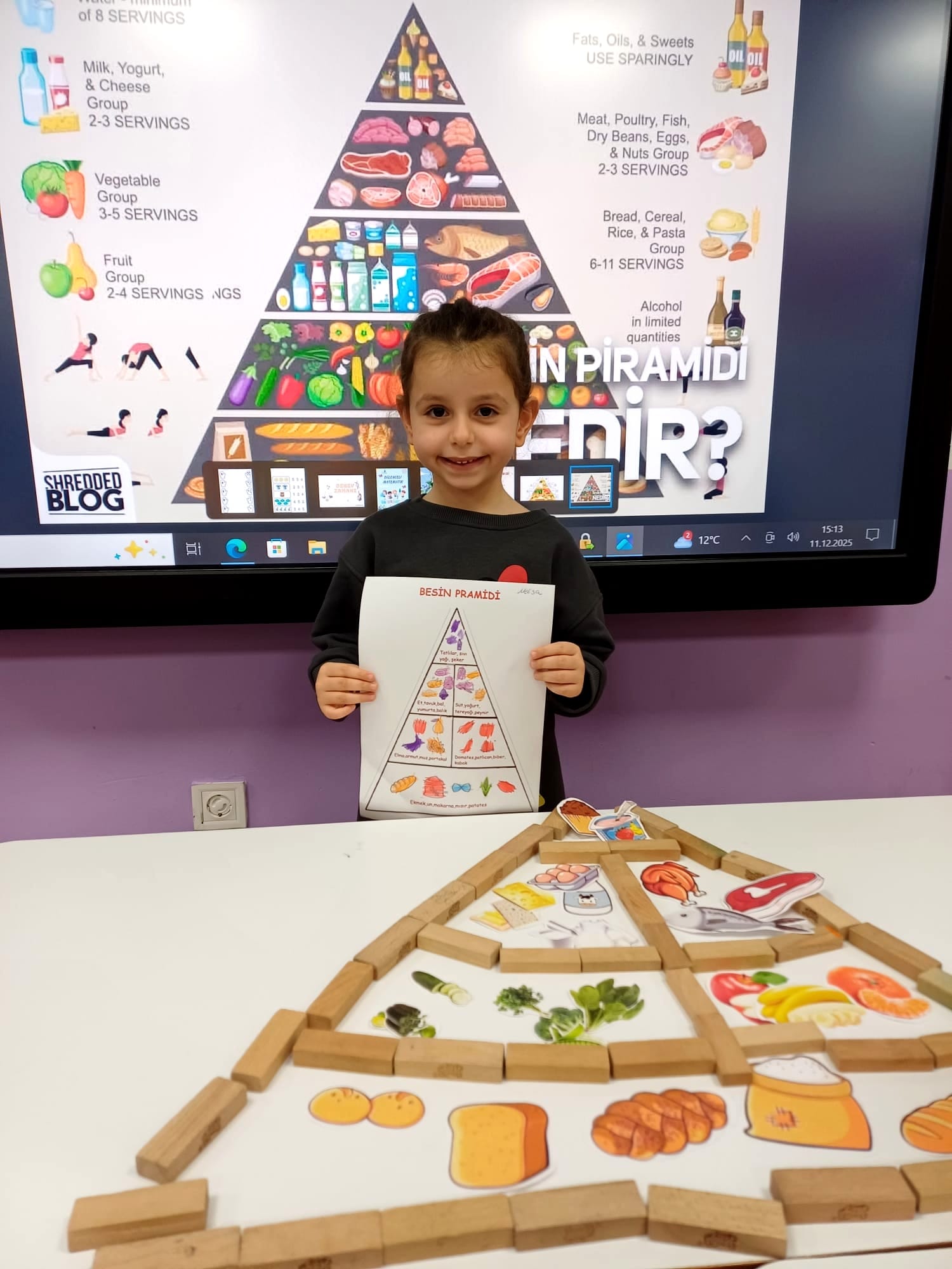 Anaokulu Besin Piramidi Çalışması