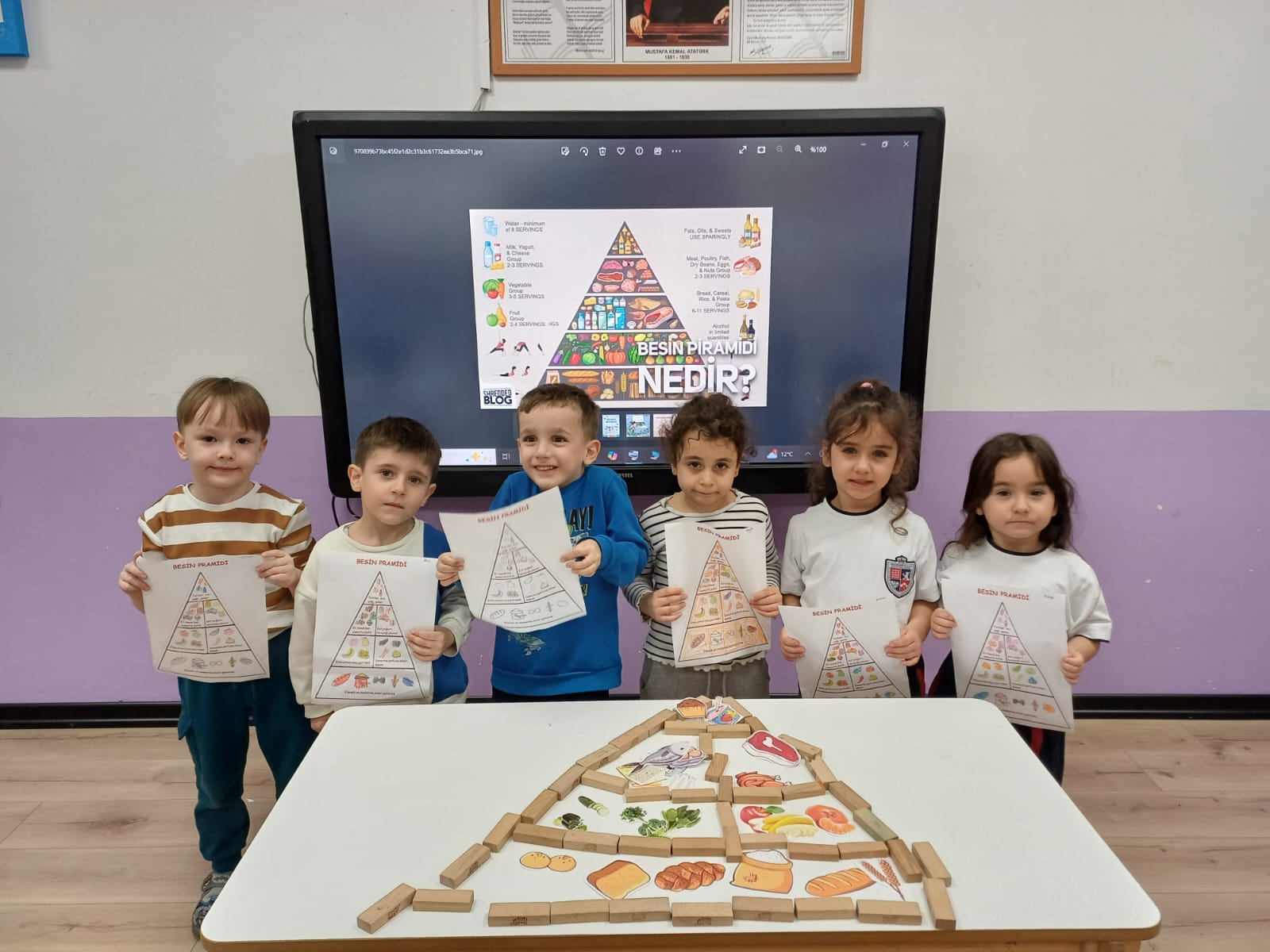 Anaokulu Besin Piramidi Çalışması