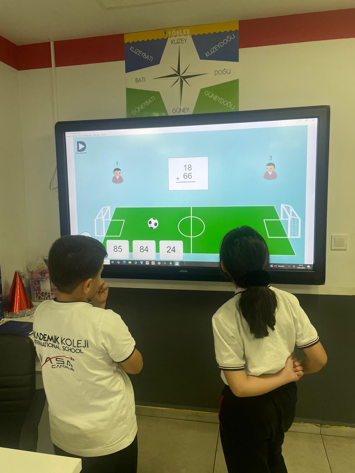 2/A Sınıfında Teknoloji ve Hareket Odaklı Matematik Dersi