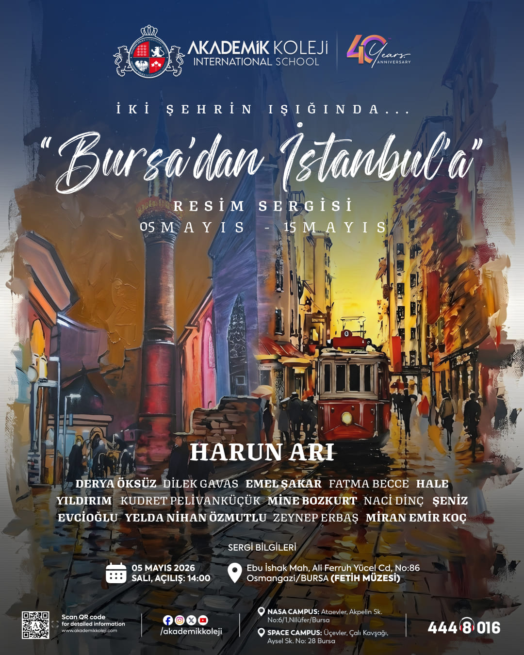 “Bursa’dan İstanbul’a” Resim Sergisi Sanatseverlerle Buluşuyor