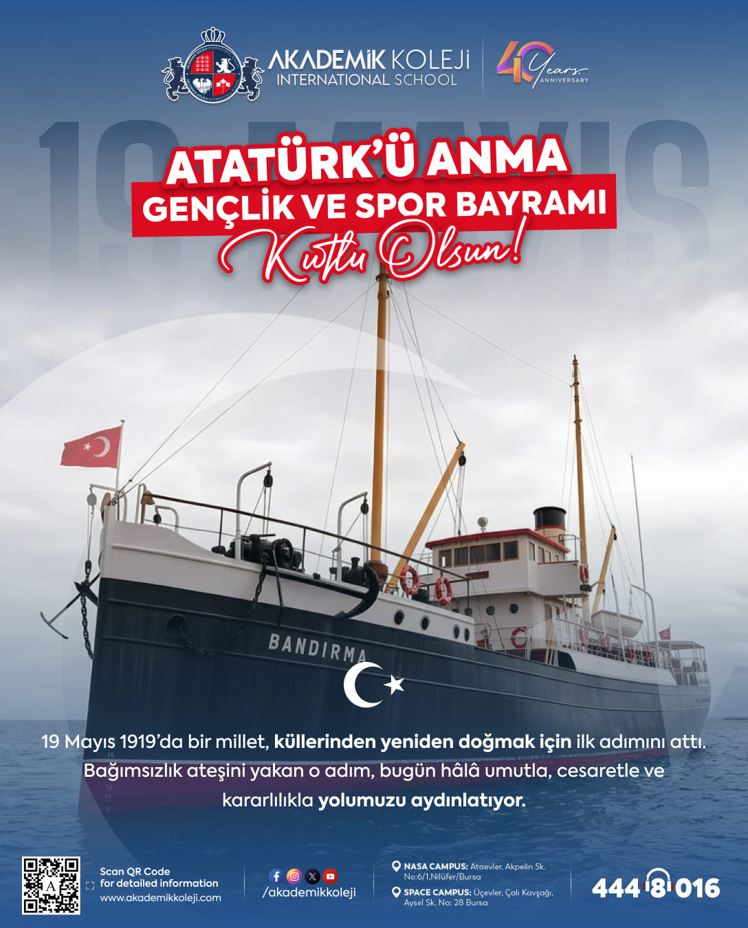 19 Mayıs Atatürk'ü Anma ve Gençlik Bayramı 2026
